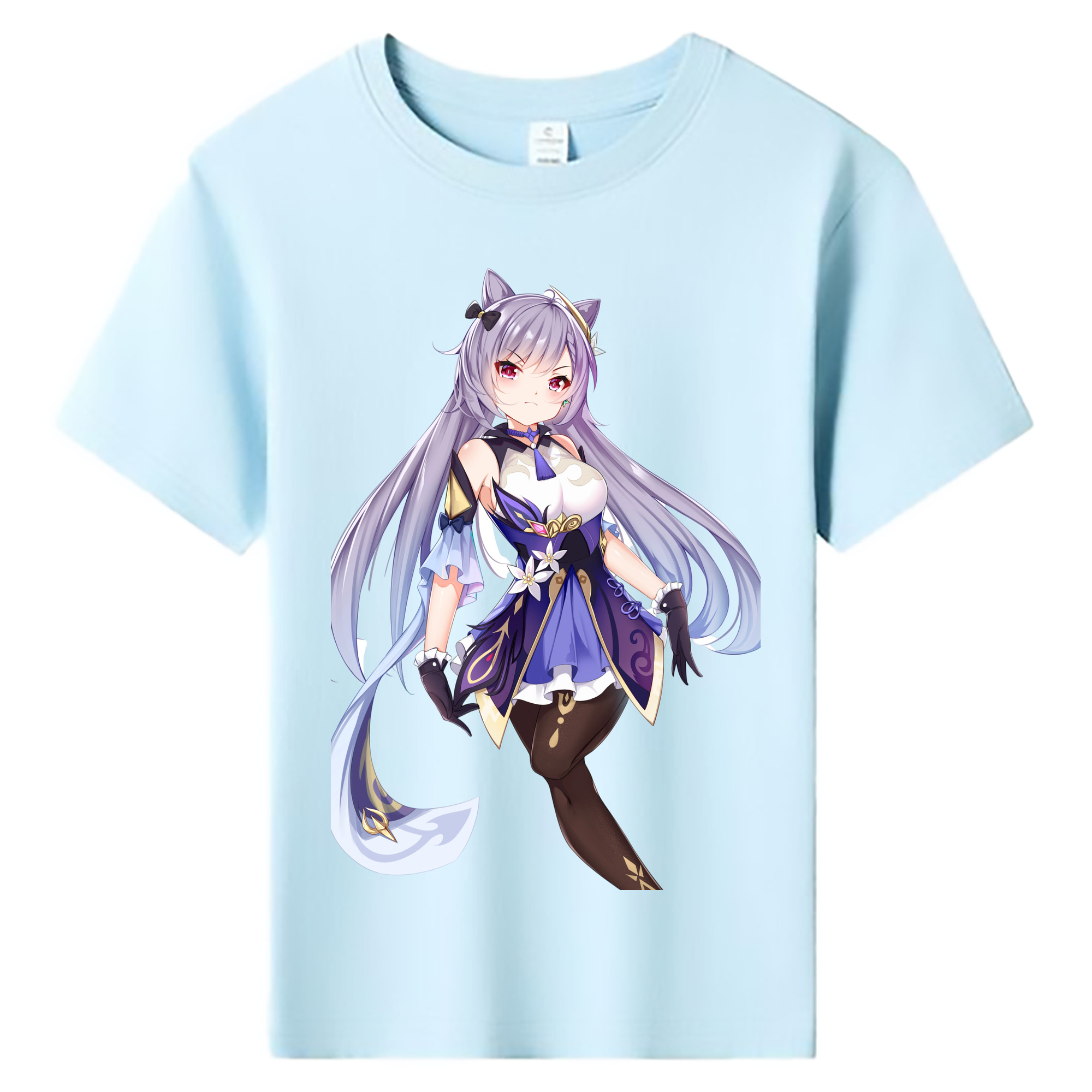 げんし神 刻晴 こくせい genshin Kokusei 綿100％キッズTシャツ（フロントプリント）